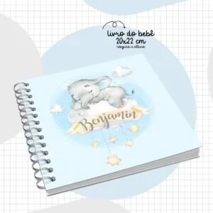 Livro do Bebê Elefantinho Menino - Arquivo Digital