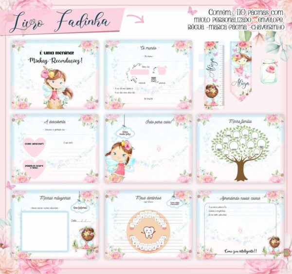 Livro Do Bebê Fadinha Menina - Arquivo Digital