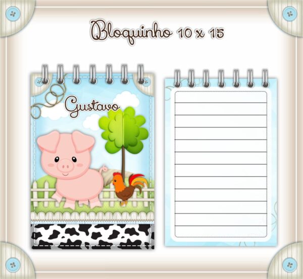 Livro do Bebê Fazendinha Menino - Arquivo Digital