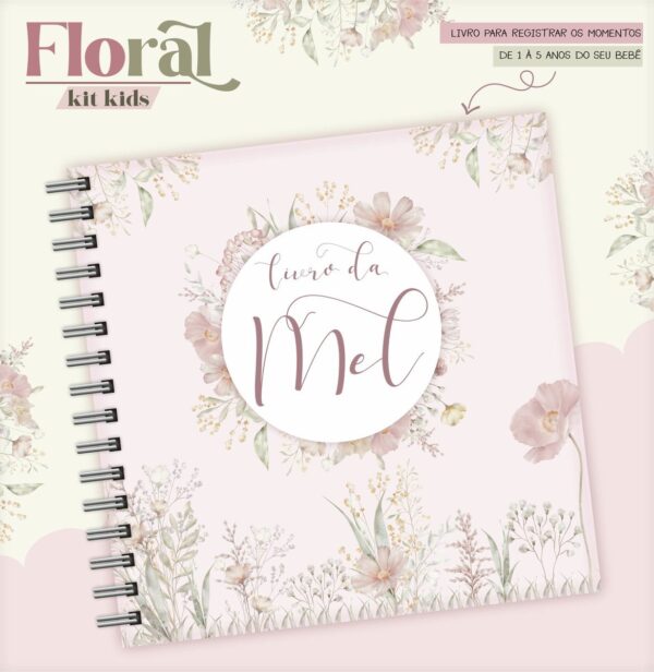 Livro do Bebê Floral Clarinho - Arquivo Digital