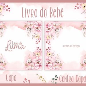 Livro do Bebê Floral I - Arquivo Digital