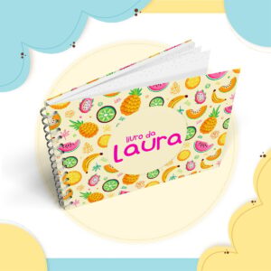 Livro do bebê Frutinhas Menina - Arquivo Digital
