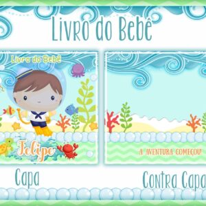 Livro do Bebê Fundo do Mar Menino I - Arquivo Digital