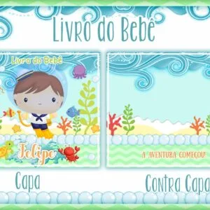 Livro do Bebê Fundo do Mar Menino I - Arquivo Digital