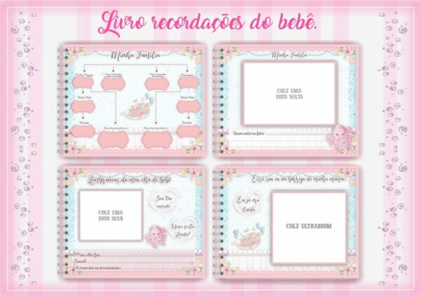 Livro do Bebê Fundo do Mar Rosa - Arquivo Digital