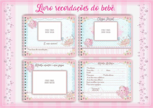 Livro do Bebê Fundo do Mar Rosa - Arquivo Digital
