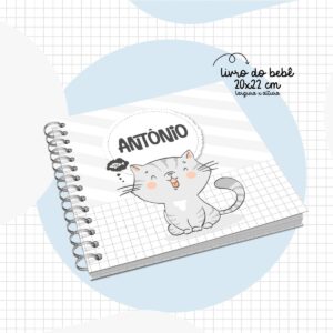 livro do bebe gatinho arquivo digital arte digital