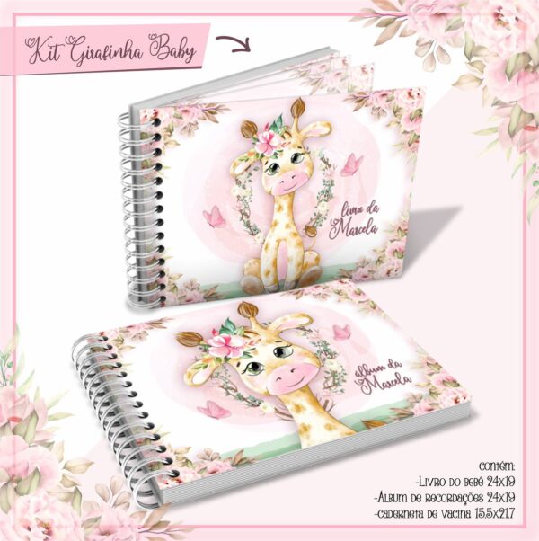 Livro Do Bebe Girafinha Menina Arquivo Digital 2