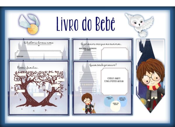 Livro do Bebê Harry Potter - Arquivo Digital