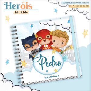 livro do bebe herois arquivo digital recordacoes