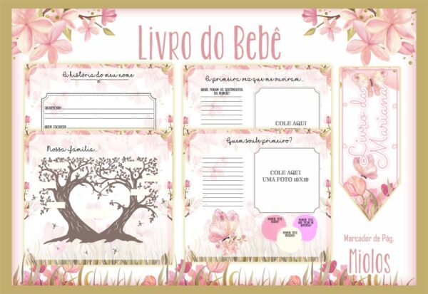 Livro do Bebê Jardim das Borboletas - Arquivo Digital