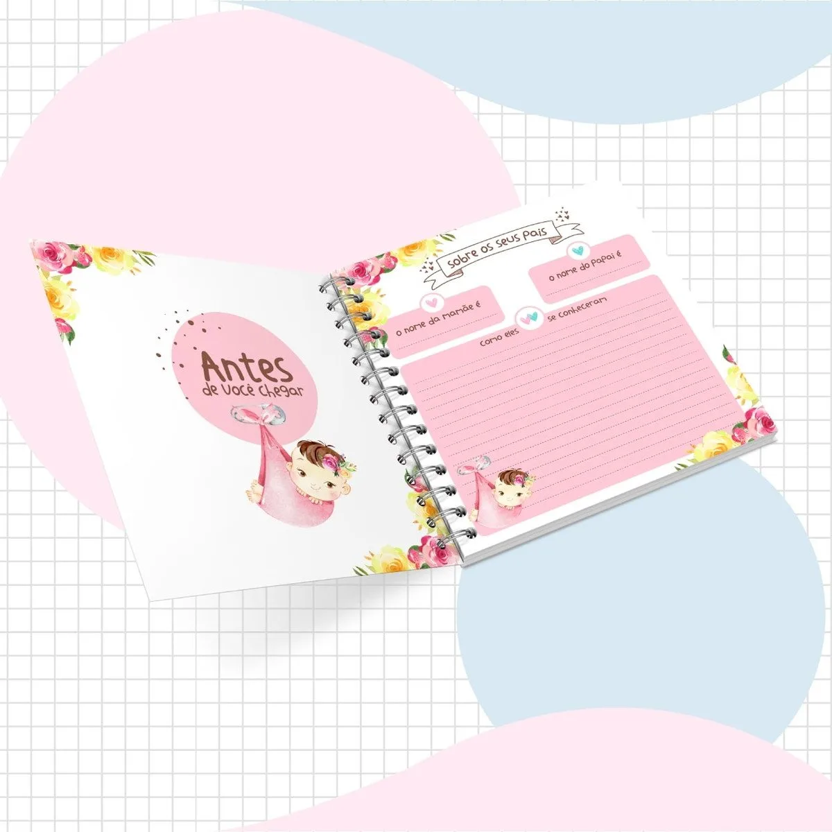 Livro do Bebê Menina Rosa - Arquivo Digital