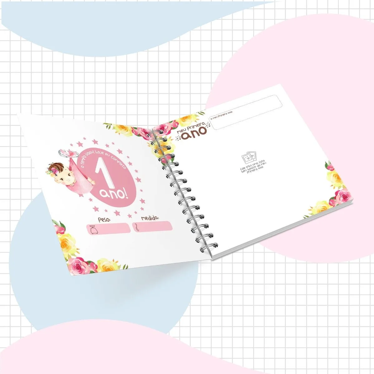 Livro do Bebê Menina Rosa - Arquivo Digital