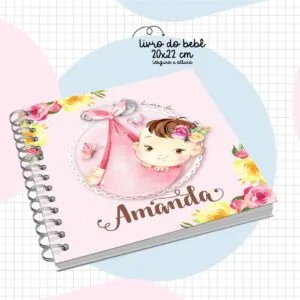 Livro do Bebê Menina Rosa - Arquivo Digital