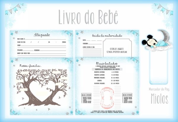 Livro do Bebê Mickey Baby - Arquivo Digital
