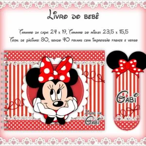 Livro do Bebê Minie Vermelha - Arquivo Digital