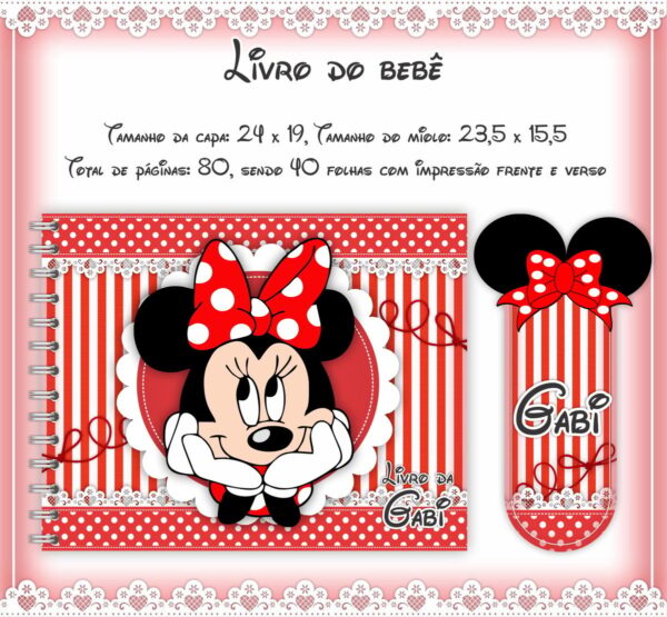 Livro do Bebê Minie Vermelha - Arquivo Digital