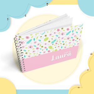 livro do bebe minimalista menina arquivo digital anotacoes