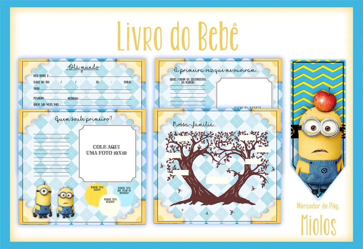 Livro do Bebê Minions - Arquivo Digital