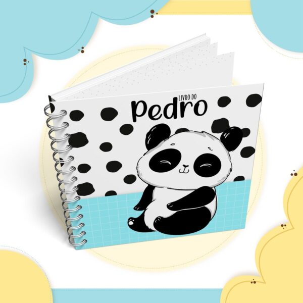 Livro do Bebê Panda Menino - Arquivo Digital