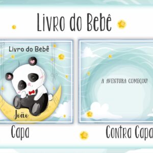 Livro do Bebê Pandinha Menino - Arquivo Digital