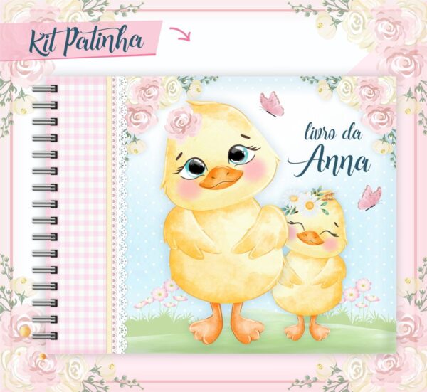 Livro Do Bebe Patinha Menina Arquivo Digital 3