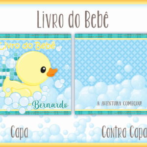 Kit Digital Livro do Bebê Patinho para Imprimir e Editar 17 Livro Do Bebe Patinho I Arquivo Digital