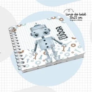 Livro do Bebê Robô Menino - Arquivo Digital