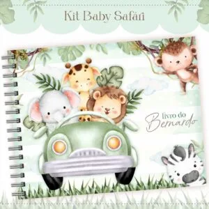 Livro do Bebê Safari Baby Menino - Arquivo Digital
