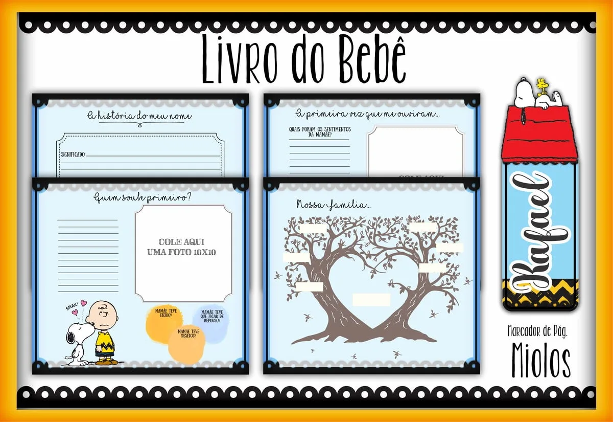 Livro do Bebê Snoopy - Arquivo Digital