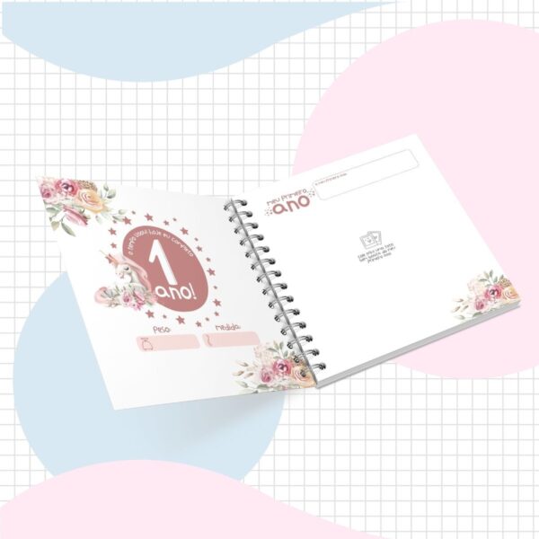 Livro do Bebê Unicórnio Rosa - Arquivo Digital