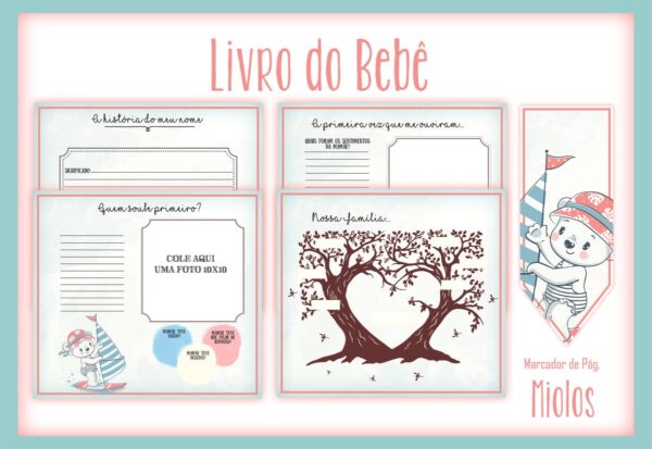 Livro do Bebê Ursinha Surfista - Arquivo Digital
