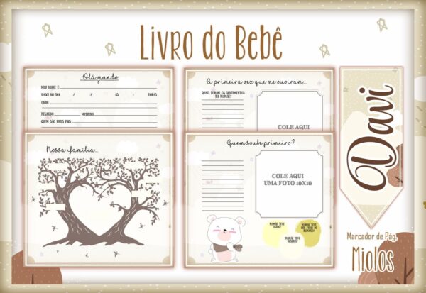 Livro do Bebê Ursinho Meigo - Arquivo Digital