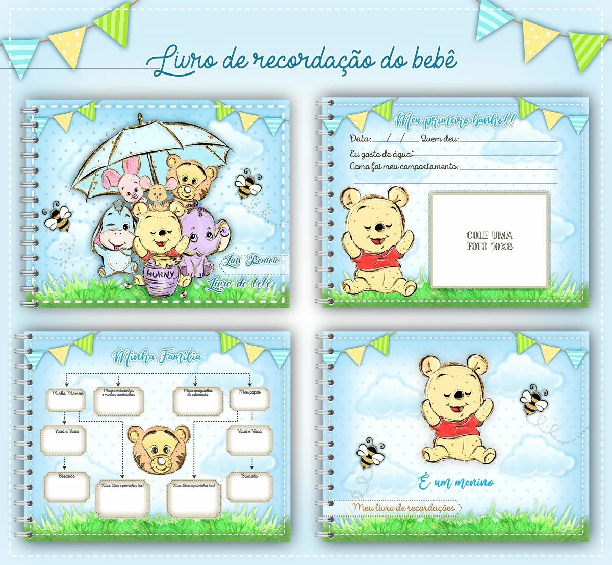 Livro do Bebê Ursinho Pooh - Arquivo Digital