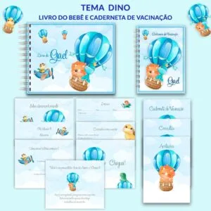 Livro e Caderneta Dino Azul - Arquivo Digital 14 Livro e Caderneta Dino Azul - Arquivo Digital
