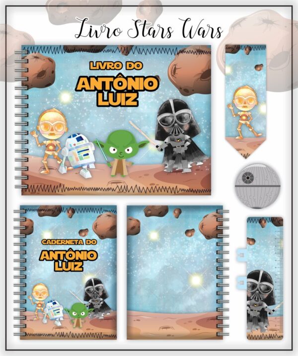 Livro e Caderneta Vacina Star Wars - Arquivo Digital
