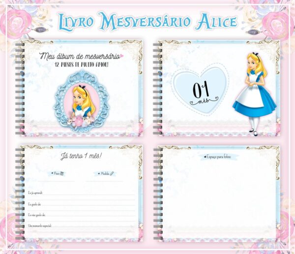Livro Mesversário Alice - Arquivo Digital