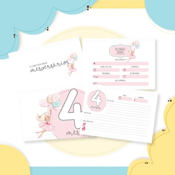 Livro Mêsversário Bailarina - Arquivo Digital