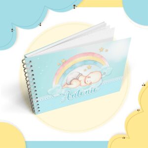 livro mesversario bebe arco iris menino arquivo digital papelaria digital