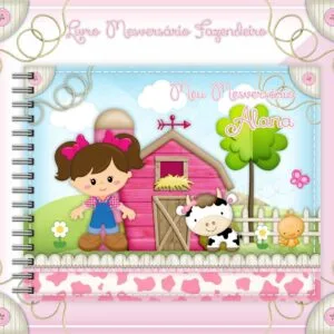 Livro Mesversário Fazendinha Menina - Arquivo Digital