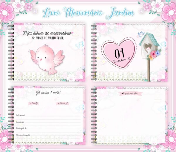 Livro Mesversário Jardim - Arquivo Digital