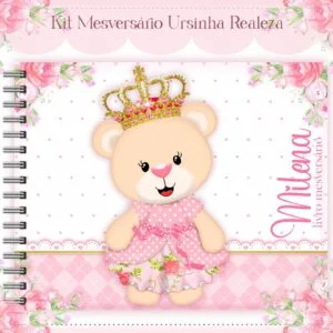Livro Mesversário Ursinha Realeza - Arquivo Digital