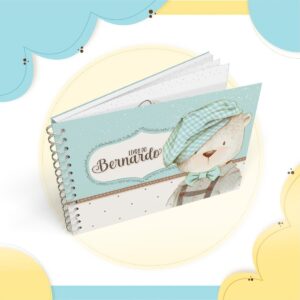 Livro Mêsversário Ursinho Vintage - Arquivo Digital