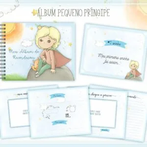 Livro Recordações Bebê Pequeno Príncipe - Arquivo Digital 3 Livro Recordações Bebê Pequeno Príncipe - Arquivo Digital