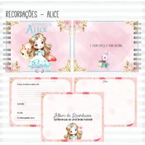 Livro Recordações do Bebê Alice - Arquivo Digital