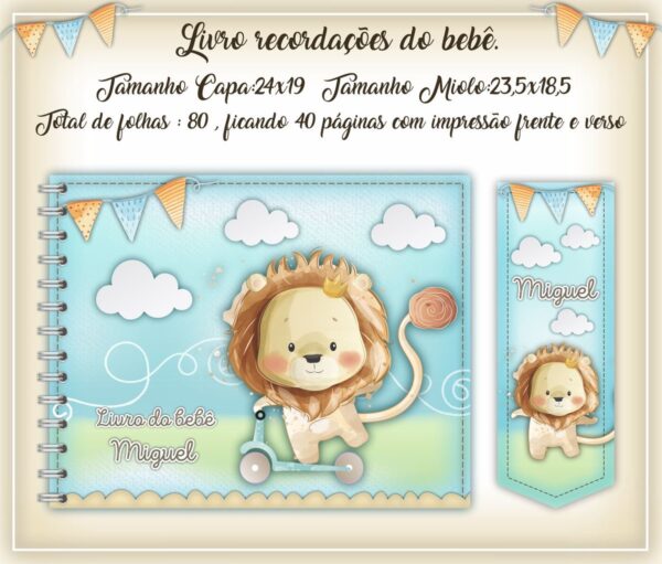 Livro Recordações do Bebê Leãozinho - Arquivo Digital
