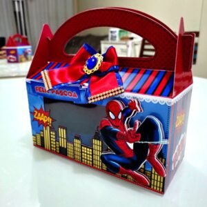 Maletinha Páscoa Homem Aranha - Arquivo Digital