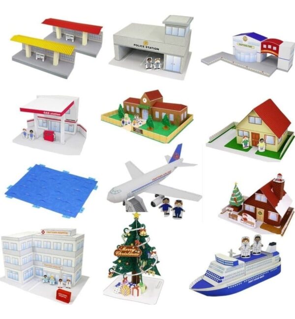Maquetes De Papel 3d / Mais De 50 Ítens Para Uma Mini Cidade - Imagem 3