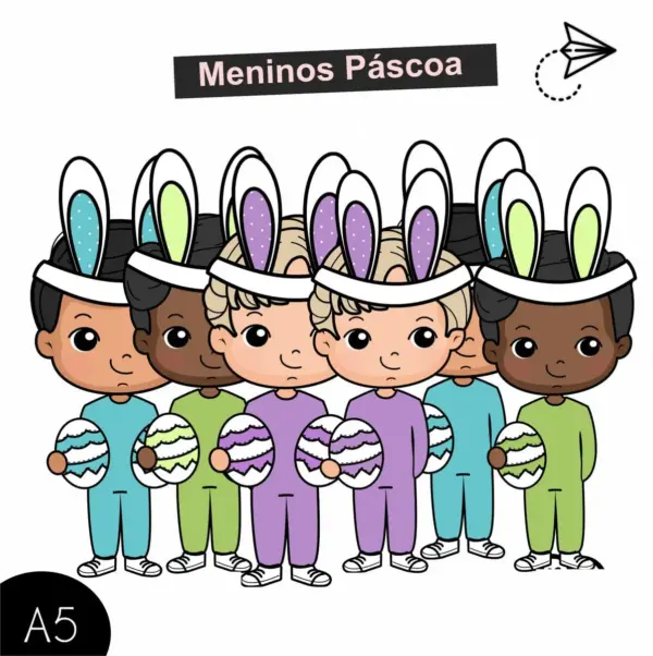 Mascote Pascoa Png Kit Digital Infantil Menino E Menina 2