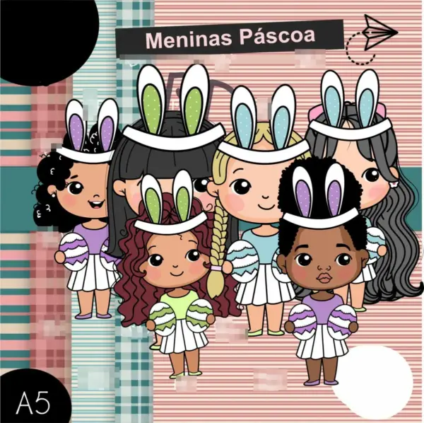 Mascote Pascoa Png Kit Digital Infantil Menino E Menina 5